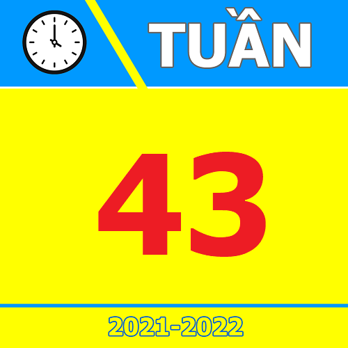 TKB Tuần 43 (từ 23/05 đến 29/05, năm học 2021-2022)